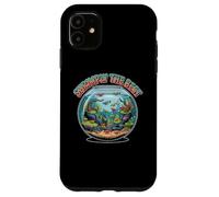 Colorful Shrimp Tank Aquascape Graphic for Aquarium Hobbyist Case for iPhone 11
