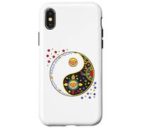 Colorful sign symbol for tao yin and yang qi gong or tai chi Case for iPhone X/XS