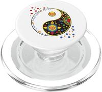 Colorful sign symbol for tao yin and yang qi gong or tai chi PopSockets PopGrip for MagSafe