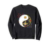 Colorful sign symbol for tao yin and yang qi gong or tai chi Sweatshirt