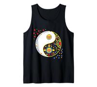 Colorful Sign Symbol for tao yin and yang qi gong or tai chi Tank Top