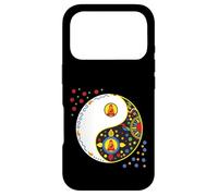 Colorful sign symbol tao yin and yang Taiji Yoga with buddha Case for iPhone 17 Pro