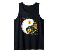 Colorful Sign Symbol tao yin and yang Taiji Yoga with Buddha Tank Top