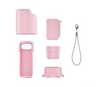 Colorful Silicone Skin for Insta360 Luna Non-Slip Grip(pink) | Non-slip textured for surface, secure grip, prevents accidental slips, vibrant color options, stylish look