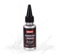 Colorful Silver Airbrush Paint - Ready to Spray Acrylic Paint, Water-Based Air Brush Painting Set for Metal, Plastic Models, Leather by Artist & Beginner