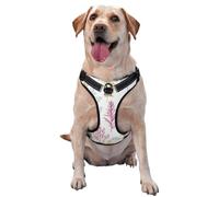 Colorful Sketches Of Various Plants No Pull Dog Harness Adjustable Reflective Oxford Easy Control Medium Large Dog Harness
