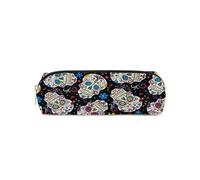Colorful Skull Single Layer Printed Pencil Case for Boy and Girls Best Gifts 3D Cartoon School Supplies Pen Bag for Children