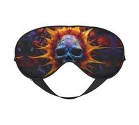 Colorful Skulls Eye Mask for Sleeping Sleep Mask Blocks Light Perfect for Men and Women, Soft and Comfortable Blindfold for Travel