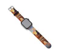 Colorful Sky Angkor Wat Landmarks Watch Bands Replacement Silicone Straps Sport Wristbands Compatible for Apple Watch 38mm/40mm