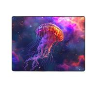 Colorful Sky Floating Jellyfish A Area Rugs for Living Room Decor - Soft Throw Washable Rugs for Bedroom, 63x48 Inch Indoor Carpet for Bedroom Living Room