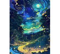 Colorful Sky Jigsaw Puzzle 4000 Piece, Puzzles for Adults 4000, The Impossible Challenge, Jigsaw Puzzle Games Classic Educational, Wooden Puzzles, for Home Wall Decoration Gift FNKL1-140