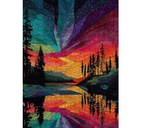 Colorful Sky Jigsaw Puzzle 6000 Piece, Puzzles for Adults 6000, The Impossible Challenge, Jigsaw Puzzle Games Classic Educational, Wooden Puzzles, for Home Wall Decoration Gift FNKL1-141