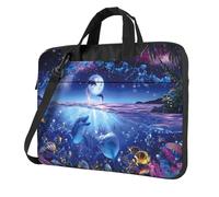 Colorful Sky Ocean Blue Marine Life Printed Waterproof Laptop Case Ultra-Thin Portable One-Shoulder Laptop Bag 600d Oxford 13in/14in/15.6in