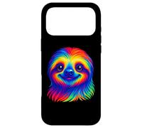 Colorful Sloth Art Case for iPhone 17 Pro Max