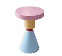 Colorful Small Round Side Table - Mini Storage Furniture for Bedroom Sofa or Corner - Stylish Home Decor Accent
