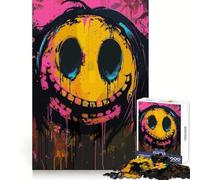Colorful Smile Crazy Face 1000 Piece Jigsaw Puzzles for Adults Jigsaw Sharp Logic, DIY Fun, Family Pastime, Table Accent (38x52cm)