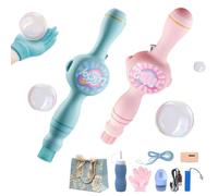 Colorful Smoke Bubble Machine, Infinite Smoke Bubble Magic Wand, Elastic Bubble Fog Wand, Interactive Bubble Blowing Machine for Party, Wedding, Festival, Birthday (2pcs-Mix)