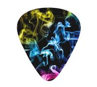 Colorful Smoke Print Guitar Picks,12 Pack Guitar Plectrums Thin, For Bass Electric Acoustic Guitars Ukulele
