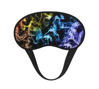 Colorful Smoke Print Soft Washable Comfort Eye Mask for Sleeping Travel Home Hotel Airplane Camping
