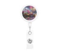 Colorful Snails Retractable Badge Holder Convenient and Durable for Offices Schools and Hospitals Use