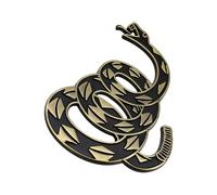 Colorful Snake Auto Badge Rustproof Metal Decal Gadsden Inspired Designs Snake Sticker for Vehicle Motorcycles Bikes Weatherproof Metal Car Sticker