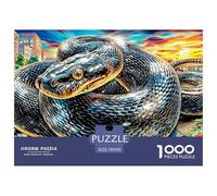 Colorful Snakes Jigsaw Puzzles, 1000 Pieces Impossible Puzzle Challenge Toy for Adults& Kids Age 12 Years Up 70x50cm/1000pcs