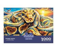 Colorful Snakes Jigsaw Puzzles, 1000 Pieces Impossible Puzzle Challenge Toy for Adults& Kids Age 12 Years Up 70x50cm/1000pcs