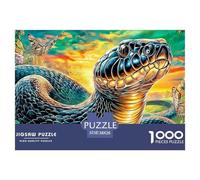 Colorful Snakes Jigsaw Puzzles for Adults Kids, 1000 Pieces Puzzle Whimsical Challenge Toy 38x26cm/1000pcs