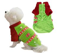 Colorful Snowman Style Winter Warm Pet Clothes for Dogs Cats Keep Pets Stylish on Christmas Day XS- XL (L)