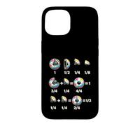 Colorful Soccer Ball Fractions Math Learning Case for iPhone 15