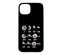 Colorful Soccer Ball Fractions Math Learning Case for iPhone 15 Plus