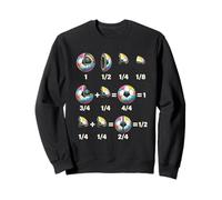 Colorful Soccer Ball Fractions Math Learning Sweatshirt