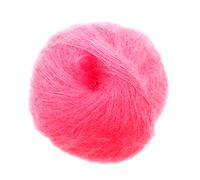 Colorful Soft Mohair Knitting Yarn Multicolor Sweater Soft Natural Crochet Smooth Skein Yarn 50g in Rose Pink