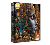 Colorful Solar System City Puzzles for Adults 1000 Pieces Art, Beatiful Planet Landscape Plant Challenging Jigsaw Puzzles, Pretty Mountain Stars Sun Fantasy Puzzle