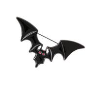 Colorful Sophisticated Bat Wing Brooch Elegant Vibranting Color Drip Oil Designs Accessory for Costumes Enhancements Casual and Formal Wear