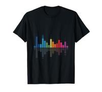 Colorful Sound Wave Audio Spectrum Music Equalizer T-Shirt