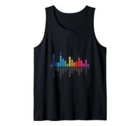 Colorful Sound Wave Audio Spectrum Music Equalizer Tank Top