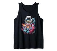 Colorful Space Chicken Whisperer Starry Cosmos Farmer Tank Top