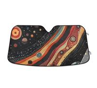Colorful Space Planets and Earth Sun Visor for car Windshield Folding Sun Protection Shades for Front Window Protector Solar para carros