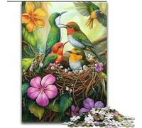 Colorful Sparrow Jigsaw Puzzles for Adults 1000 Pieces, Stress Reliever Difficult Challenge for Home Decoration for 14+ (size 26x38cm)