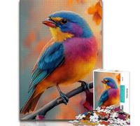 Colorful Sparrow JigsawPuzzle 1000 Pieces for Teenagers,Stress Reliever Difficult Challenge Unique Home Decor And Gifts (50x75cm)