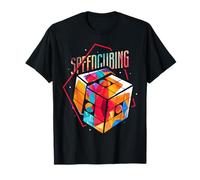 Colorful Speedcuber Magic Cube Puzzle Master T-Shirt