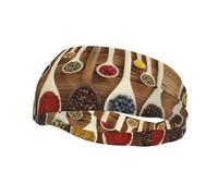 Colorful Spices Sports Headbands Moisture Wicking Athletic Terry Cloth Sweatband Sweat Absorbing Head Band