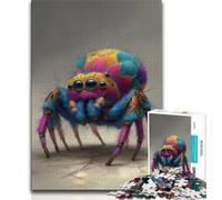 Colorful Spider 1000 Piece Jigsaw Puzzles for Teenagers,Educational Games Home Decoration Suitable for Desktop Decoration 50x75cm