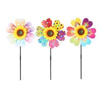 Colorful Spinner Windmill Colorful Ground Stake Outdoor Indoor Decoration For Home Festival Wedding Background Decor Toy Windmills For Garden