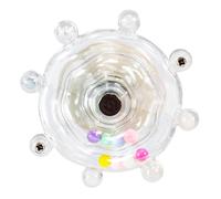 Colorful spinning disc toy to keep your pet's bird conure, love bird or cockatiel happy and find a big bird nest