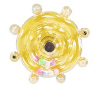 Colorful spinning disc toy to keep your pet's bird conure, love bird or cockatiel happy and find a big bird nest