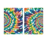 Colorful Spiral Tie Dye Passport Holder Passport Wallet PU Leather Passports Protective Cover Slim Travel Accessories