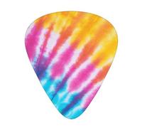 Colorful Spiral Tie Dye Rainbow,12 Pcs Guitar Pick,3 Different Thickness Plectrums for Acoustic Guitar Bass Ukulele (0.46mm 0.96mm 0.71mm)