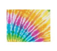 Colorful Spiral Tie Dye Rainbow,500 Pieces Puzzles for Adults-Wooden Jigsaw Puzzle for Adults Elderly